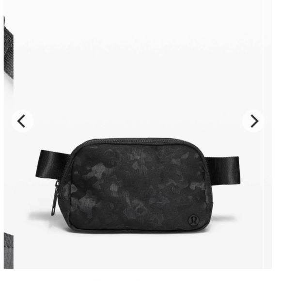 lululemon athletica Handbags - Lululemon Everywhere Belt Bag 1L Fragment Camo Jacquard Black Deep Coal